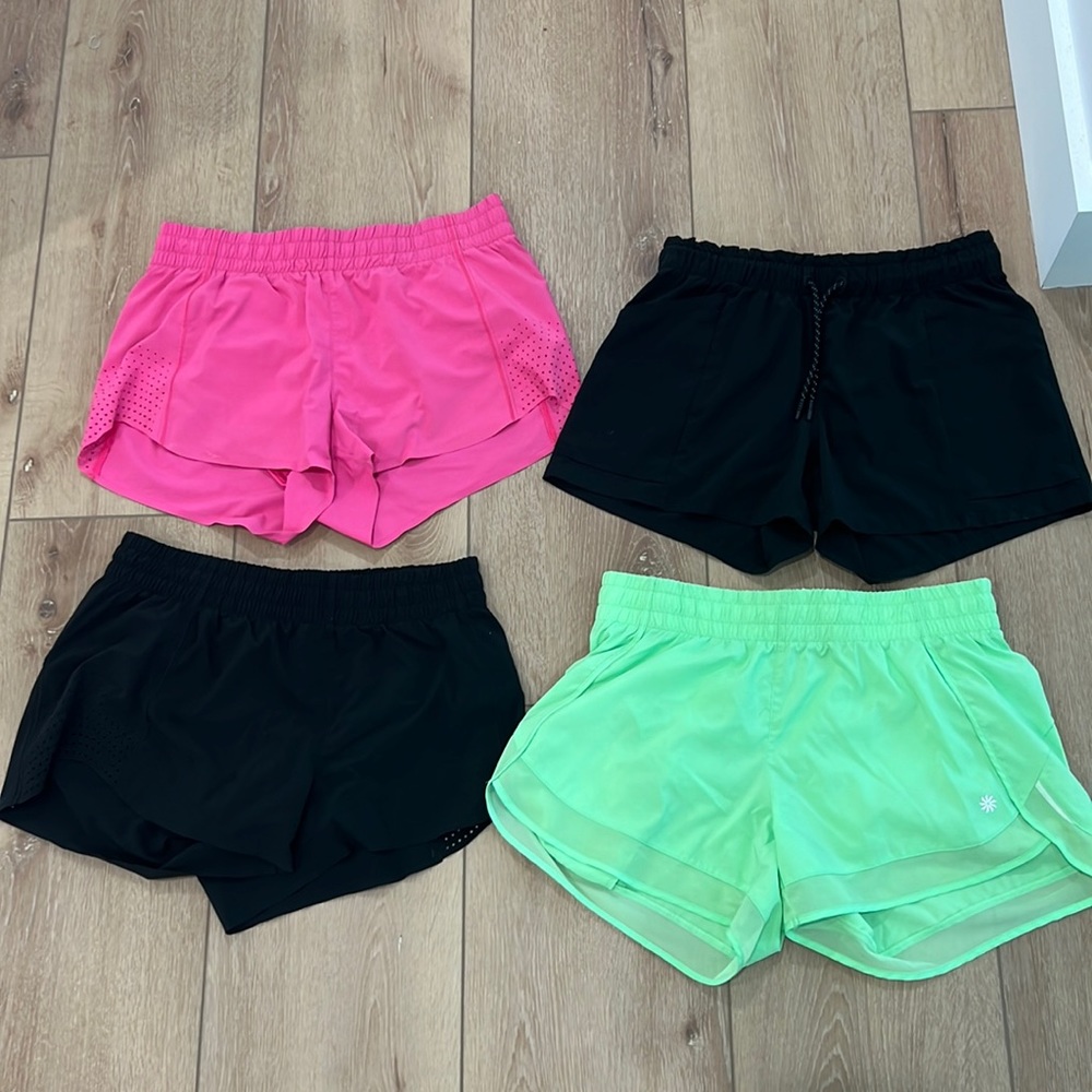 Athleta short lot of 4